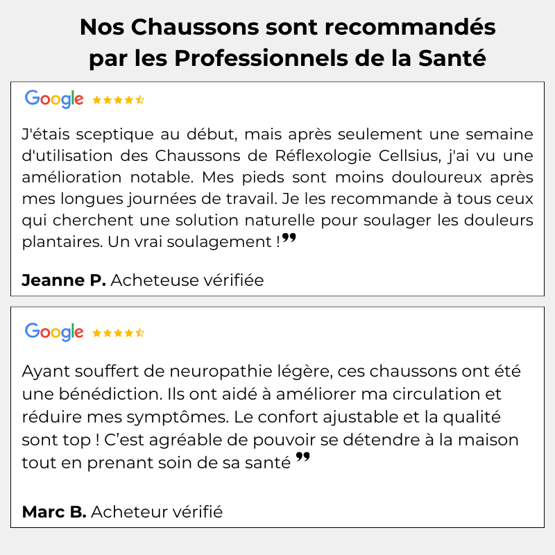 Chaussons de Réflexologie Cellsius - Marchez vers le bien-être