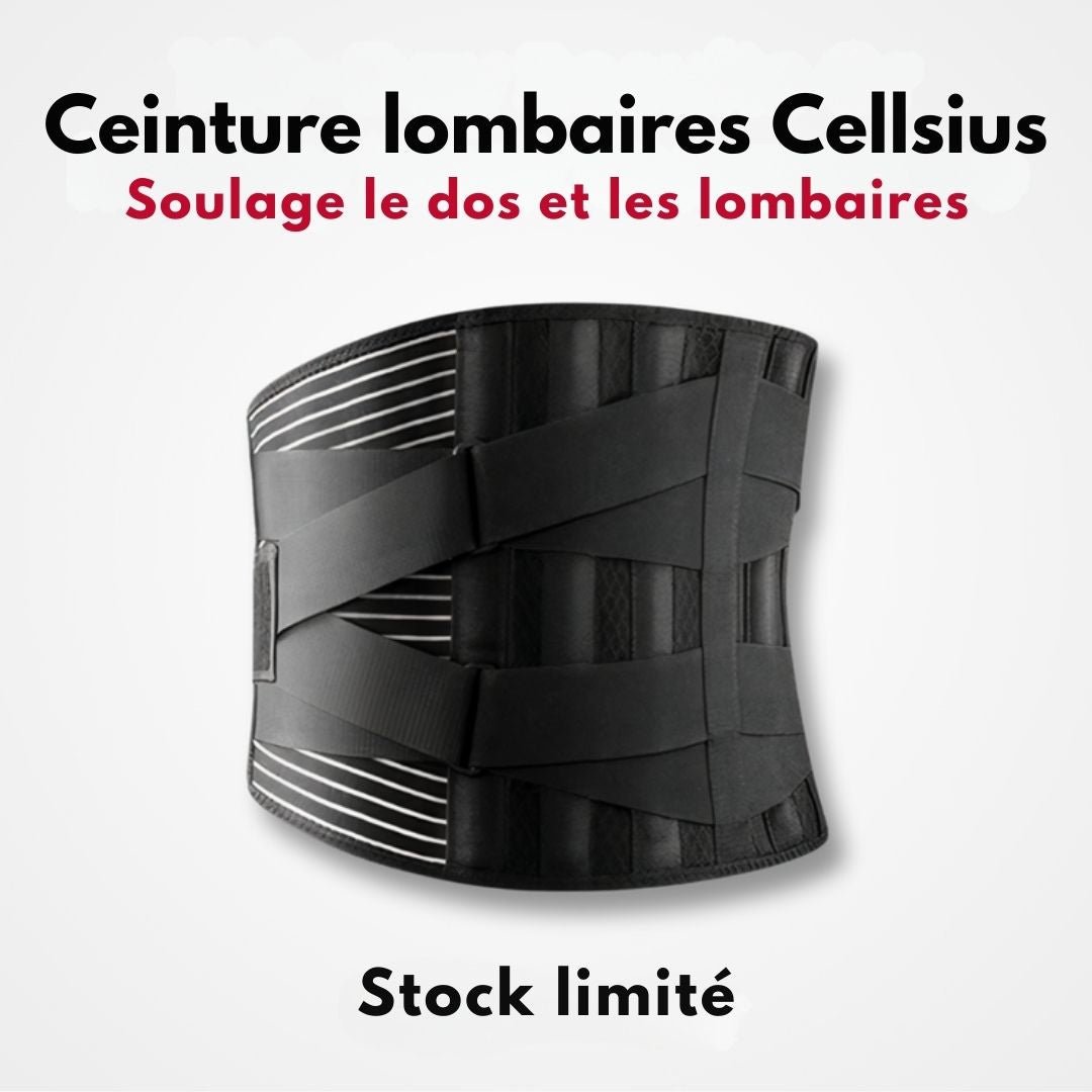 Ceinture Lombaires Premium Cellsius - Le secret pour des activités sans douleur - FR - CELLSIUS.