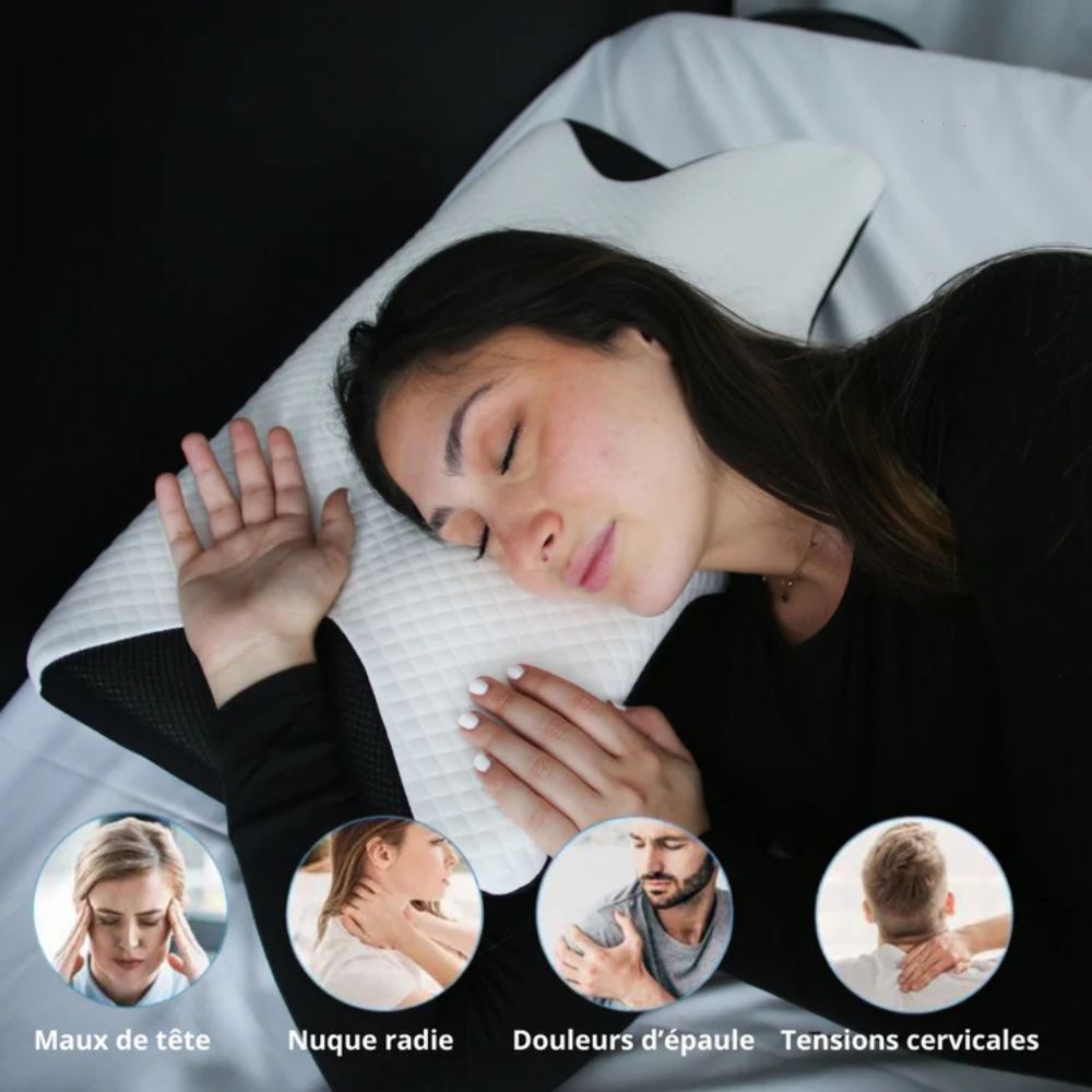 Coussin d’Alignement Cervical Cellsius - Le secret du dormeur latéral et dorsal - FR - CELLSIUS.
