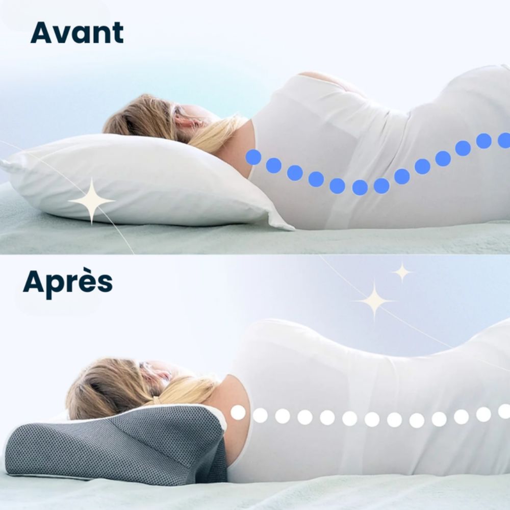 Coussin d’Alignement Cervical Cellsius - Le secret du dormeur latéral et dorsal - FR - CELLSIUS.