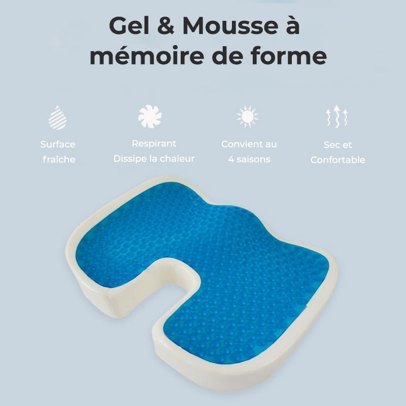 Coussin Orthopédique d'Assise Cellsius - Soulage les douleurs du coccyx et lombaires - FR - CELLSIUS.