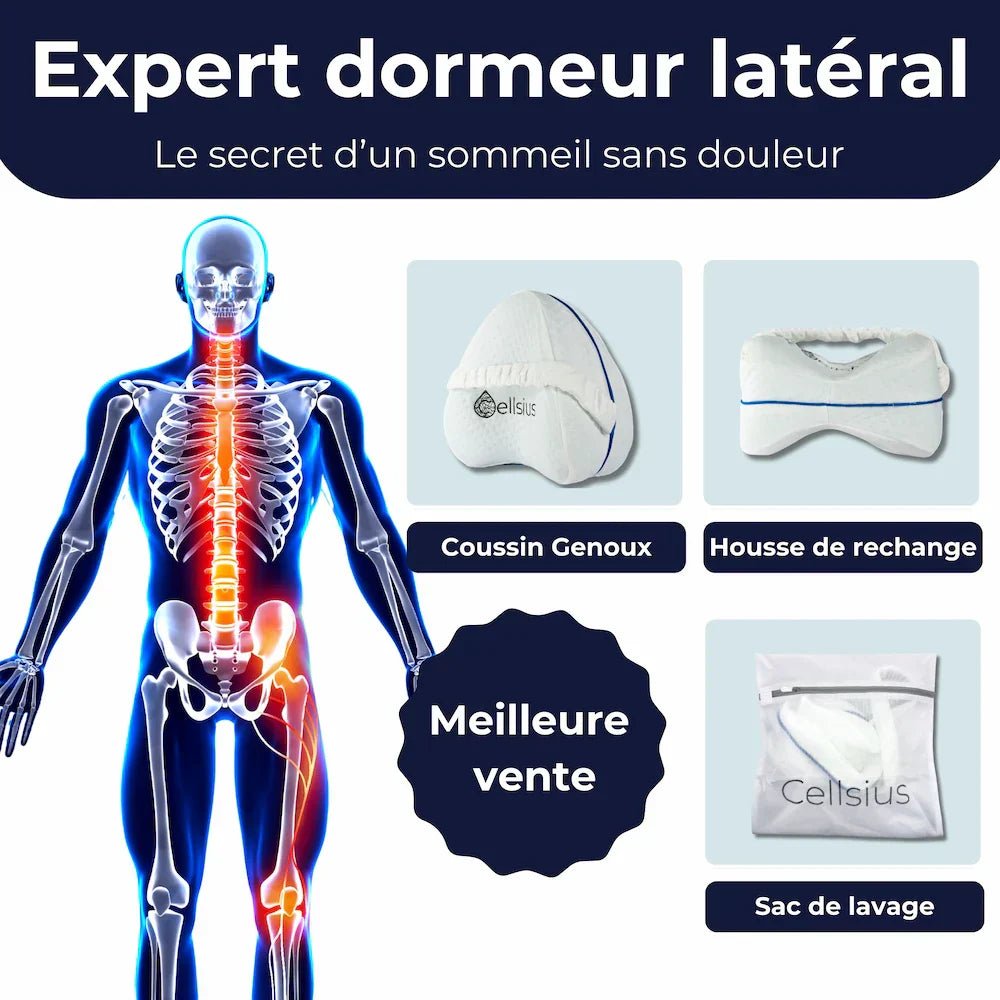 Kit Expert dormeur latéral - Le secret d'un sommeil sans douleur - FR - CELLSIUS.