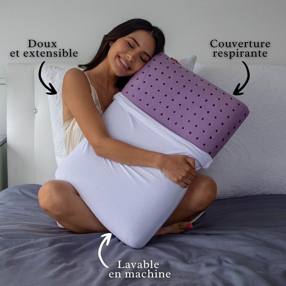 Oreiller Orthopédique à La Lavande Cellsius - Améliore Votre Confort Nocturne - FR - CELLSIUS.