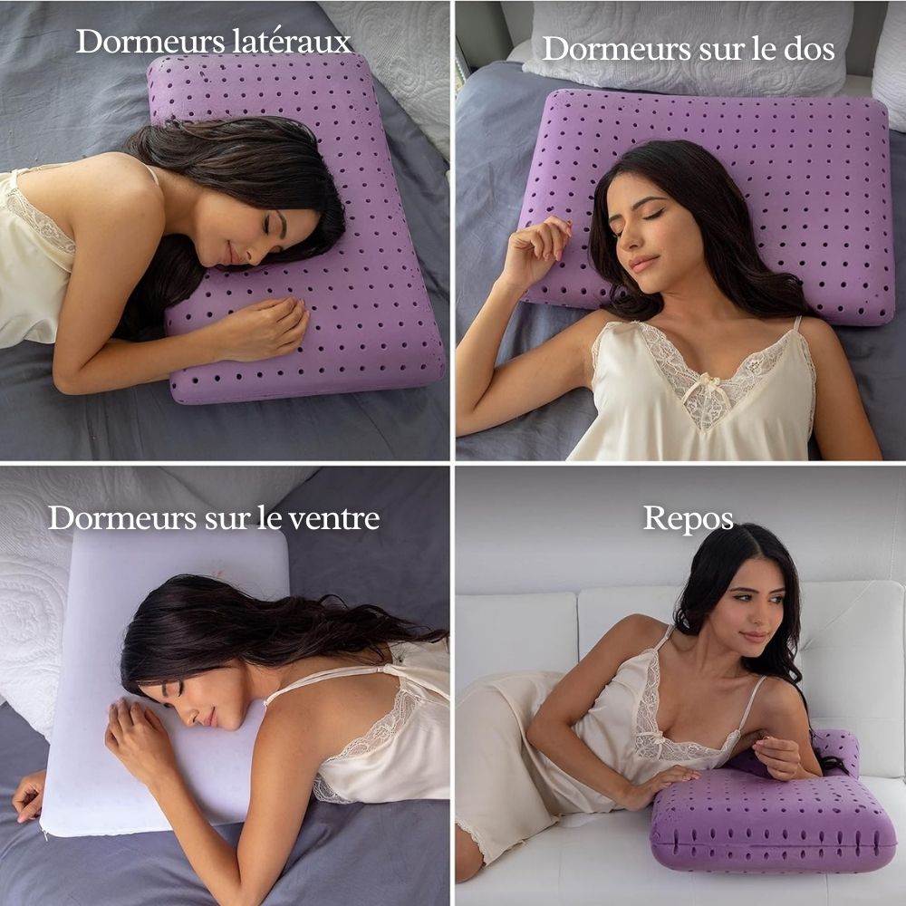 Oreiller Orthopédique à La Lavande Cellsius - Améliore Votre Confort Nocturne - FR - CELLSIUS.