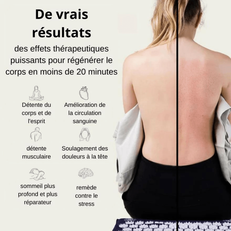 Tapis d'acupression Cellsius - Votre allié contre le stress et la douleur - FR - CELLSIUS.